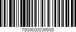 Código de barras (EAN, GTIN, SKU, ISBN): '7909600036699'
