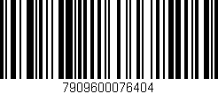 Código de barras (EAN, GTIN, SKU, ISBN): '7909600076404'