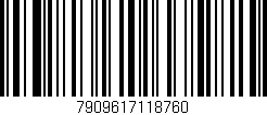 Código de barras (EAN, GTIN, SKU, ISBN): '7909617118760'