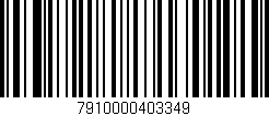 Código de barras (EAN, GTIN, SKU, ISBN): '7910000403349'