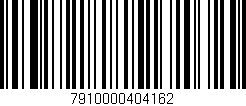 Código de barras (EAN, GTIN, SKU, ISBN): '7910000404162'