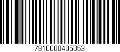 Código de barras (EAN, GTIN, SKU, ISBN): '7910000405053'