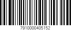 Código de barras (EAN, GTIN, SKU, ISBN): '7910000405152'