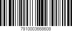 Código de barras (EAN, GTIN, SKU, ISBN): '7910003668608'