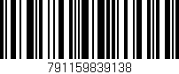 Código de barras (EAN, GTIN, SKU, ISBN): '791159839138'
