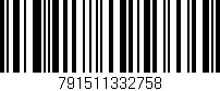 Código de barras (EAN, GTIN, SKU, ISBN): '791511332758'