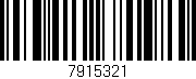 Código de barras (EAN, GTIN, SKU, ISBN): '7915321'