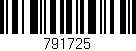 Código de barras (EAN, GTIN, SKU, ISBN): '791725'