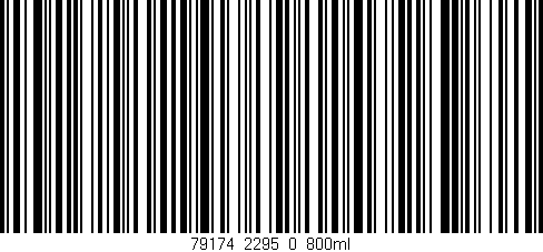 Código de barras (EAN, GTIN, SKU, ISBN): '79174_2295_0_800ml'