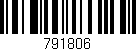 Código de barras (EAN, GTIN, SKU, ISBN): '791806'