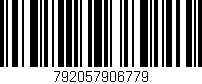 Código de barras (EAN, GTIN, SKU, ISBN): '792057906779'