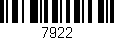 Código de barras (EAN, GTIN, SKU, ISBN): '7922'