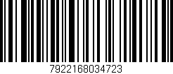 Código de barras (EAN, GTIN, SKU, ISBN): '7922168034723'