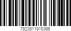 Código de barras (EAN, GTIN, SKU, ISBN): '7922811915386'