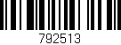 Código de barras (EAN, GTIN, SKU, ISBN): '792513'