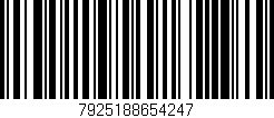 Código de barras (EAN, GTIN, SKU, ISBN): '7925188654247'