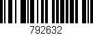 Código de barras (EAN, GTIN, SKU, ISBN): '792632'