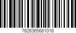 Código de barras (EAN, GTIN, SKU, ISBN): '7926365681018'