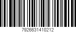 Código de barras (EAN, GTIN, SKU, ISBN): '7926631410212'