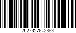 Código de barras (EAN, GTIN, SKU, ISBN): '7927327842683'