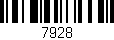 Código de barras (EAN, GTIN, SKU, ISBN): '7928'