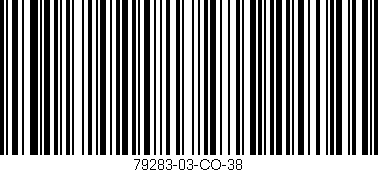Código de barras (EAN, GTIN, SKU, ISBN): '79283-03-CO-38'