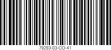 Código de barras (EAN, GTIN, SKU, ISBN): '79283-03-CO-41'