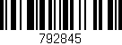 Código de barras (EAN, GTIN, SKU, ISBN): '792845'