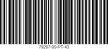 Código de barras (EAN, GTIN, SKU, ISBN): '79287-00-PT-43'