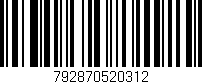 Código de barras (EAN, GTIN, SKU, ISBN): '792870520312'