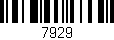 Código de barras (EAN, GTIN, SKU, ISBN): '7929'