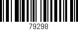 Código de barras (EAN, GTIN, SKU, ISBN): '79298'