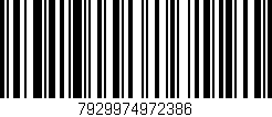 Código de barras (EAN, GTIN, SKU, ISBN): '7929974972386'