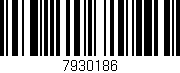 Código de barras (EAN, GTIN, SKU, ISBN): '7930186'