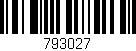 Código de barras (EAN, GTIN, SKU, ISBN): '793027'