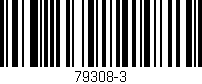 Código de barras (EAN, GTIN, SKU, ISBN): '79308-3'