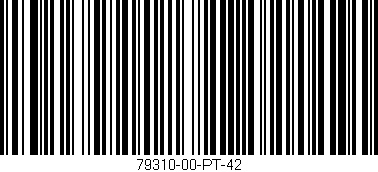 Código de barras (EAN, GTIN, SKU, ISBN): '79310-00-PT-42'