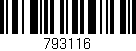 Código de barras (EAN, GTIN, SKU, ISBN): '793116'