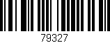 Código de barras (EAN, GTIN, SKU, ISBN): '79327'