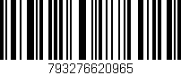 Código de barras (EAN, GTIN, SKU, ISBN): '793276620965'