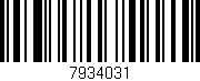 Código de barras (EAN, GTIN, SKU, ISBN): '7934031'