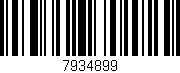 Código de barras (EAN, GTIN, SKU, ISBN): '7934899'