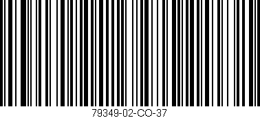 Código de barras (EAN, GTIN, SKU, ISBN): '79349-02-CO-37'