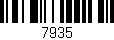 Código de barras (EAN, GTIN, SKU, ISBN): '7935'