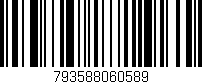 Código de barras (EAN, GTIN, SKU, ISBN): '793588060589'