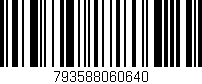 Código de barras (EAN, GTIN, SKU, ISBN): '793588060640'