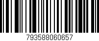 Código de barras (EAN, GTIN, SKU, ISBN): '793588060657'