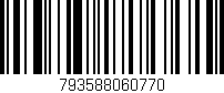 Código de barras (EAN, GTIN, SKU, ISBN): '793588060770'
