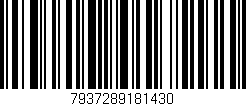 Código de barras (EAN, GTIN, SKU, ISBN): '7937289181430'