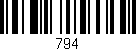 Código de barras (EAN, GTIN, SKU, ISBN): '794'